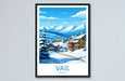 Vail Ski Resort Travel Print Wall Art Vail Ski Resort Wall Hanging Home Décor Vail Gift Art Lovers Ski Art Lover Gift Vail Print Skiing