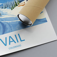 Vail Ski Resort Travel Print Wall Art Vail Ski Resort Wall Hanging Home Décor Vail Gift Art Lovers Ski Art Lover Gift Vail Print Skiing