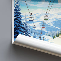 Vail Ski Resort Travel Print Wall Art Vail Ski Resort Wall Hanging Home Décor Vail Gift Art Lovers Ski Art Lover Gift Vail Print Skiing