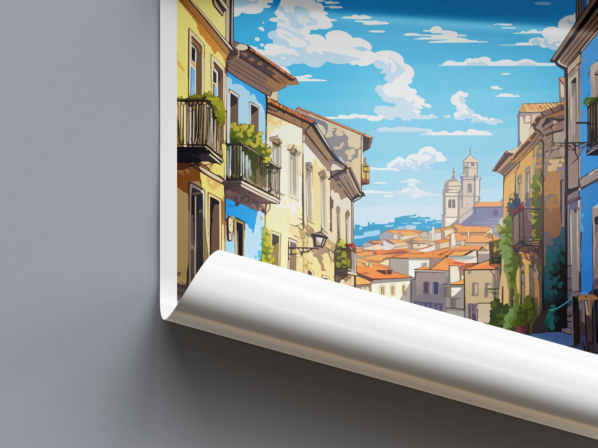 Braga Travel Print Wall Art Braga Wall Hanging Home Décor Braga Gift Art Lovers Portugal Art Lover Gift Braga Wall Art