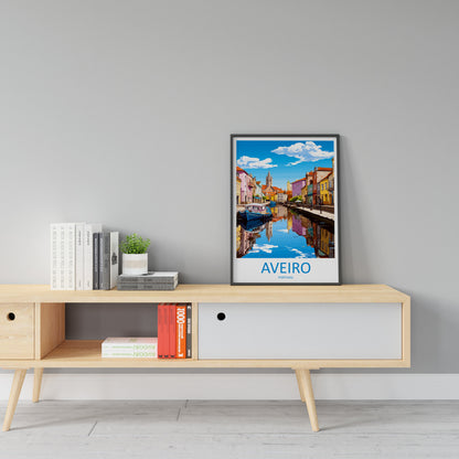 Aveiro Travel Print Wall Art Aveiro Wall Hanging Home Décor Aveiro Gift Art Lovers Portugal Art Lover Gift Aveiro Wall Art