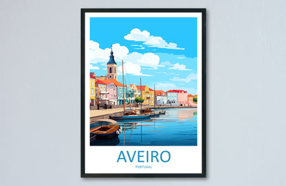 Aveiro Travel Print Wall Art Aveiro Wall Hanging Home Décor Aveiro Gift Art Lovers Portugal Art Lover Gift Aveiro Wall Art