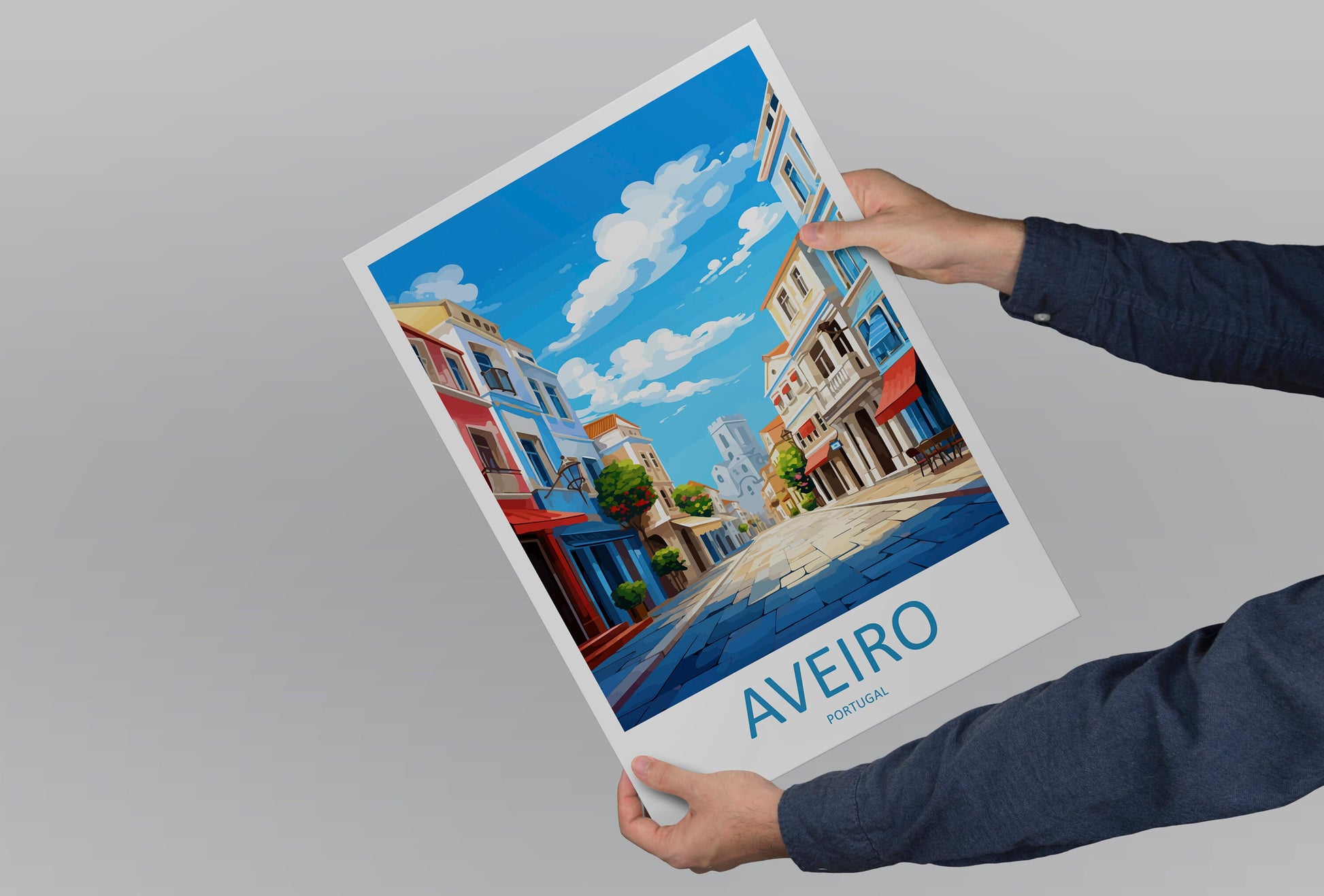 Aveiro Travel Print Wall Art Aveiro Wall Hanging Home Décor Aveiro Gift Art Lovers Portugal Art Lover Gift Aveiro Wall Art