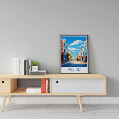 Aveiro Travel Print Wall Art Aveiro Wall Hanging Home Décor Aveiro Gift Art Lovers Portugal Art Lover Gift Aveiro Wall Art