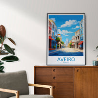 Aveiro Travel Print Wall Art Aveiro Wall Hanging Home Décor Aveiro Gift Art Lovers Portugal Art Lover Gift Aveiro Wall Art
