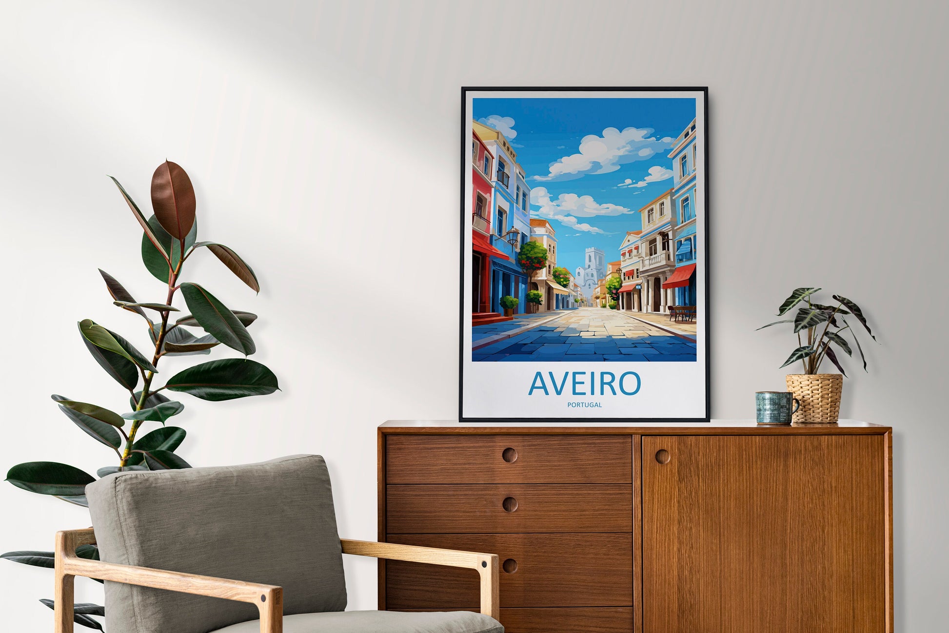 Aveiro Travel Print Wall Art Aveiro Wall Hanging Home Décor Aveiro Gift Art Lovers Portugal Art Lover Gift Aveiro Wall Art