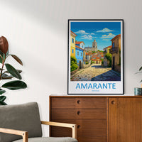 Amarante Travel Print Wall Art Amarante Wall Hanging Home Décor Amarante Gift Art Lovers Portugal Art Lover Gift Amarante Wall Art
