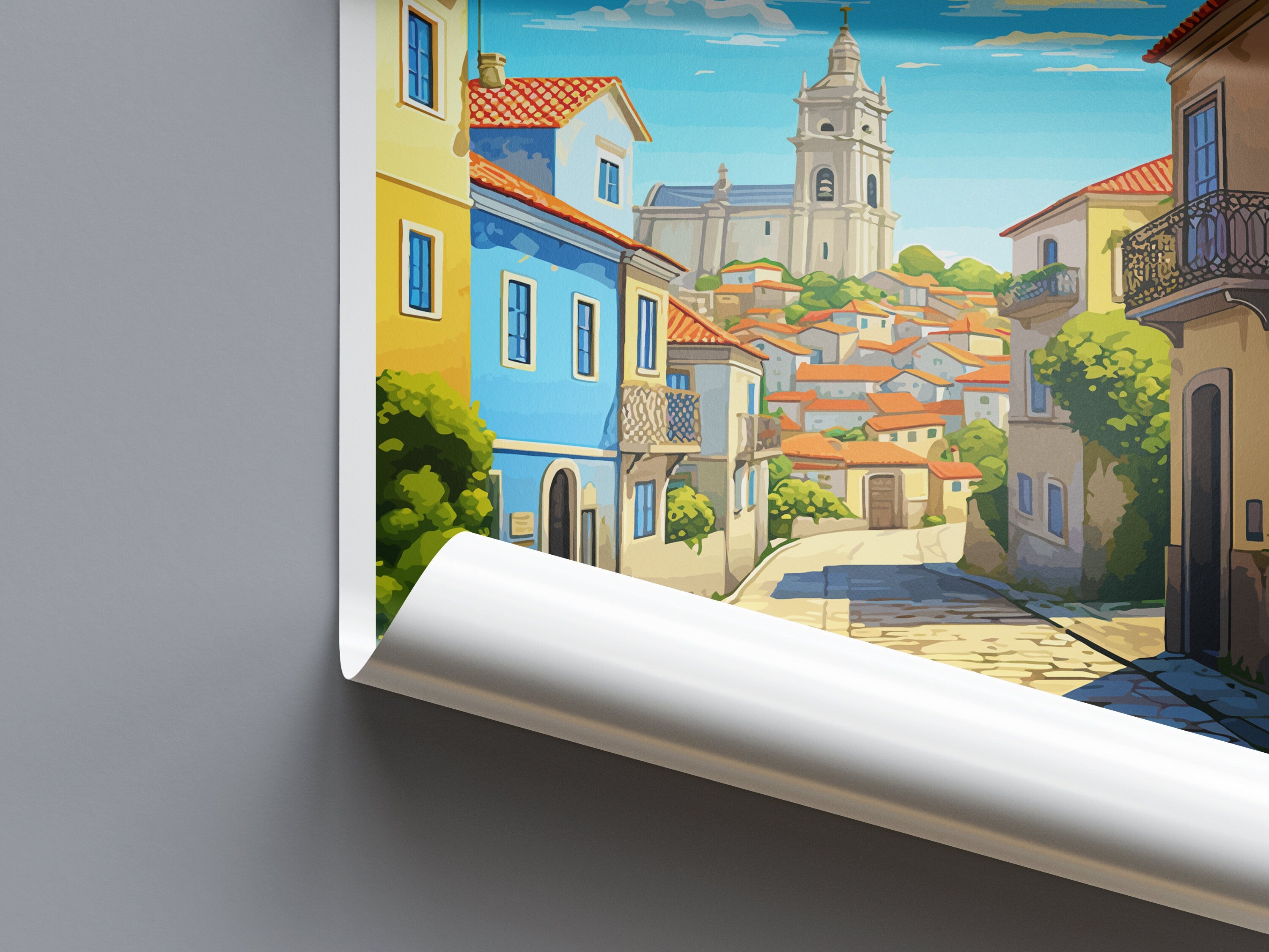 Amarante Travel Print Wall Art Amarante Wall Hanging Home Décor Amarante Gift Art Lovers Portugal Art Lover Gift Amarante Wall Art