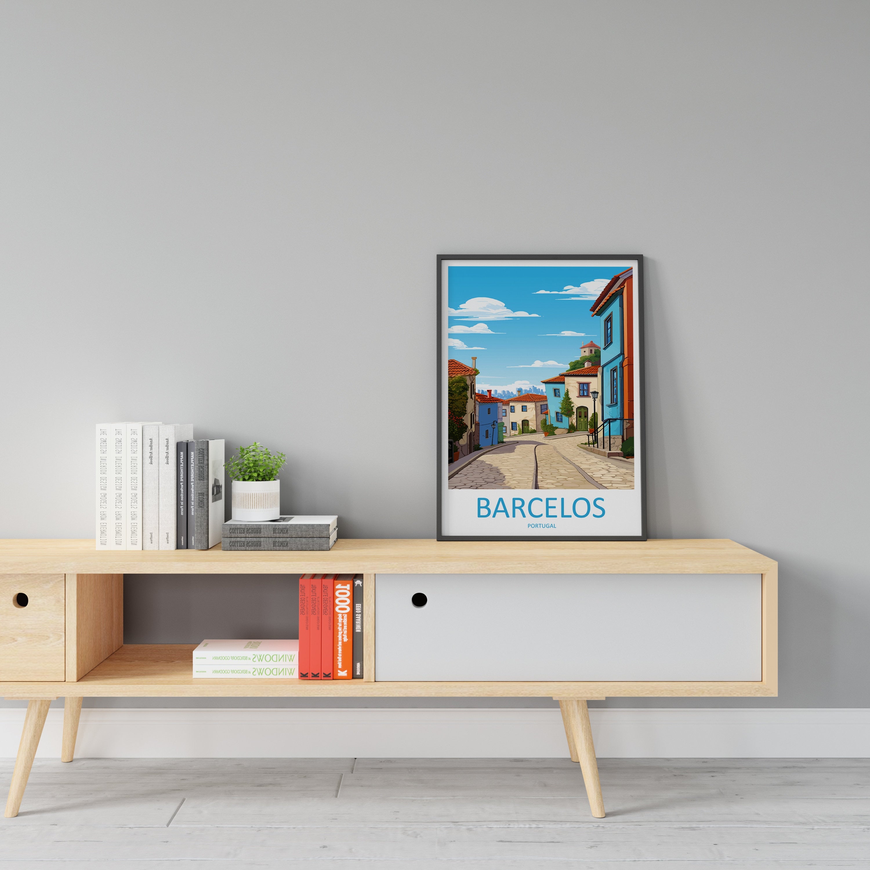 Barcelos Travel Print Wall Art Barcelos Wall Hanging Home Décor Barcelos Gift Art Lovers Portugal Art Lover Gift Barcelos Wall Art