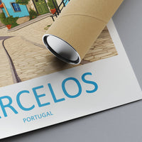 Barcelos Travel Print Wall Art Barcelos Wall Hanging Home Décor Barcelos Gift Art Lovers Portugal Art Lover Gift Barcelos Wall Art