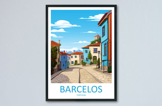 Barcelos Travel Print Wall Art Barcelos Wall Hanging Home Décor Barcelos Gift Art Lovers Portugal Art Lover Gift Barcelos Wall Art