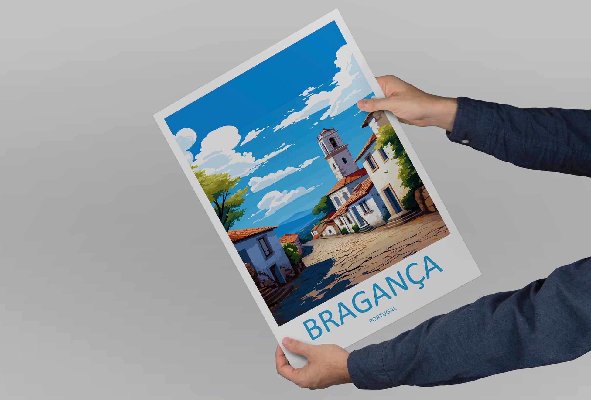 Bragança Travel Print Wall Art Bragança Wall Hanging Home Décor Bragança Gift Art Lovers Portugal Art Lover Gift Bragança Wall Art