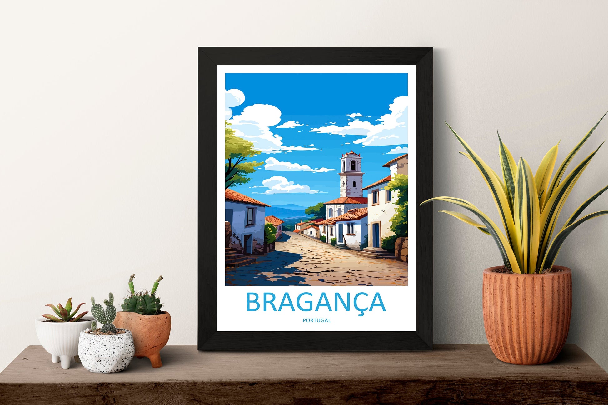 Bragança Travel Print Wall Art Bragança Wall Hanging Home Décor Bragança Gift Art Lovers Portugal Art Lover Gift Bragança Wall Art