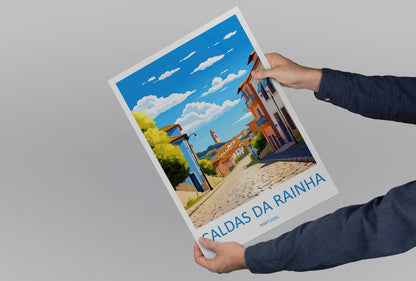 Caldas da Rainha Travel Print Wall Art Caldas da Rainha Wall Hanging Home Décor Caldas da Rainha Gift Art Lovers Portugal Art Lover Gift