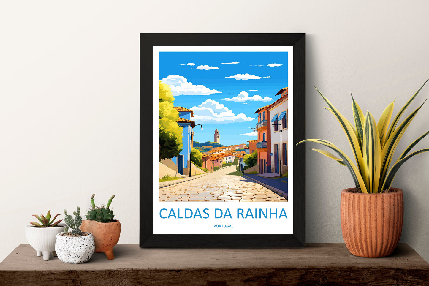 Caldas da Rainha Travel Print Wall Art Caldas da Rainha Wall Hanging Home Décor Caldas da Rainha Gift Art Lovers Portugal Art Lover Gift