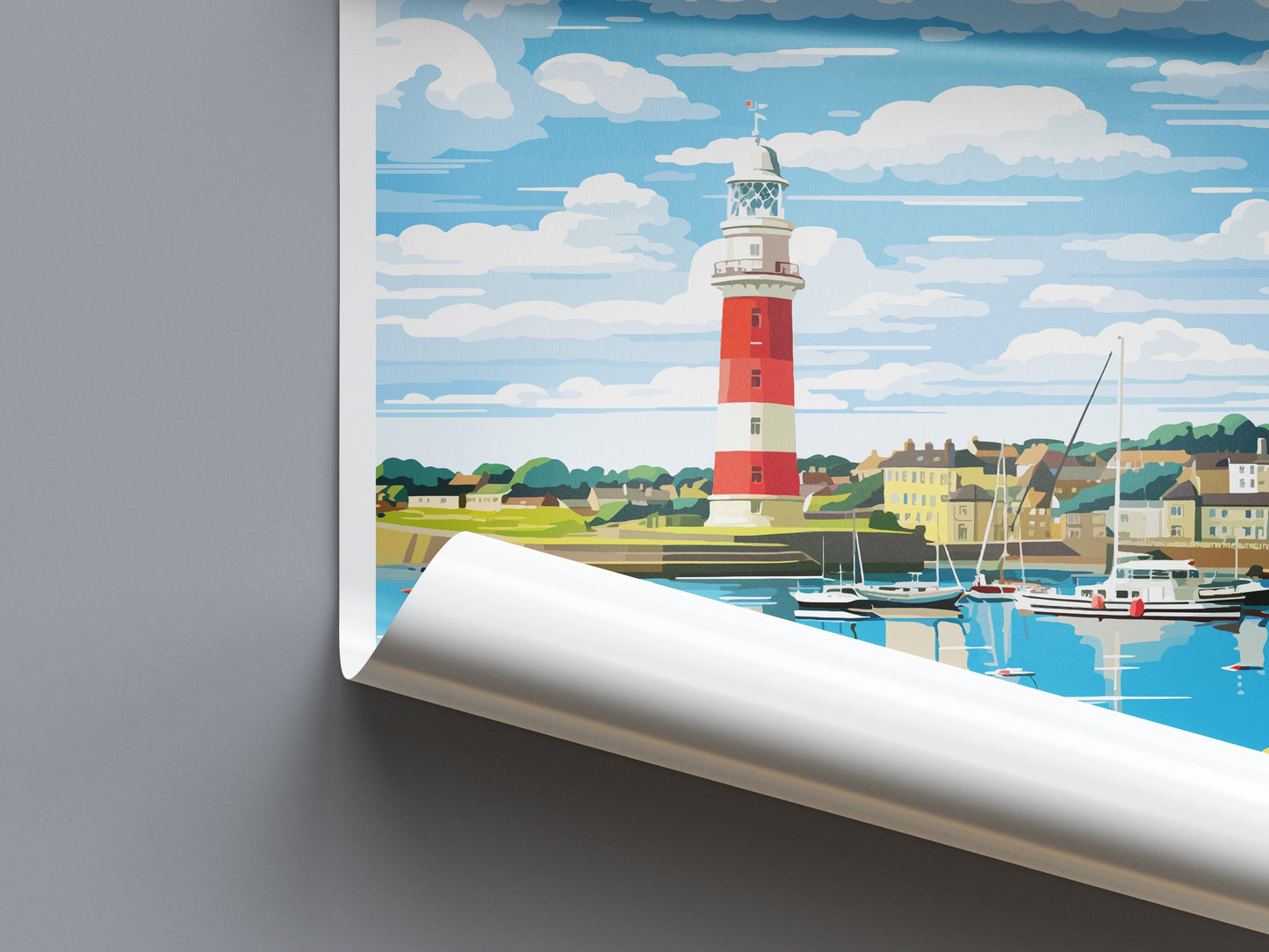 Plymouth Travel Print Wall Art Plymouth Wall Hanging Home Décor Plymouth Gift Art Lovers England Art Lover Gift Plymouth Art Poster