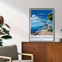 Angra do Heroísmo Travel Print Wall Art Angra do Heroísmo Wall Hanging Home Décor Angra do Heroísmo Gift Art Lovers Portugal Art Lover Gift