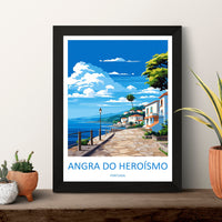 Angra do Heroísmo Travel Print Wall Art Angra do Heroísmo Wall Hanging Home Décor Angra do Heroísmo Gift Art Lovers Portugal Art Lover Gift