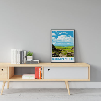 Bodmin Moor Travel Print Wall Art Bodmin Moor Wall Hanging Home Décor Bodmin Moor Gift Art Lovers England Art Lover Gift Bodmin Moor Travel