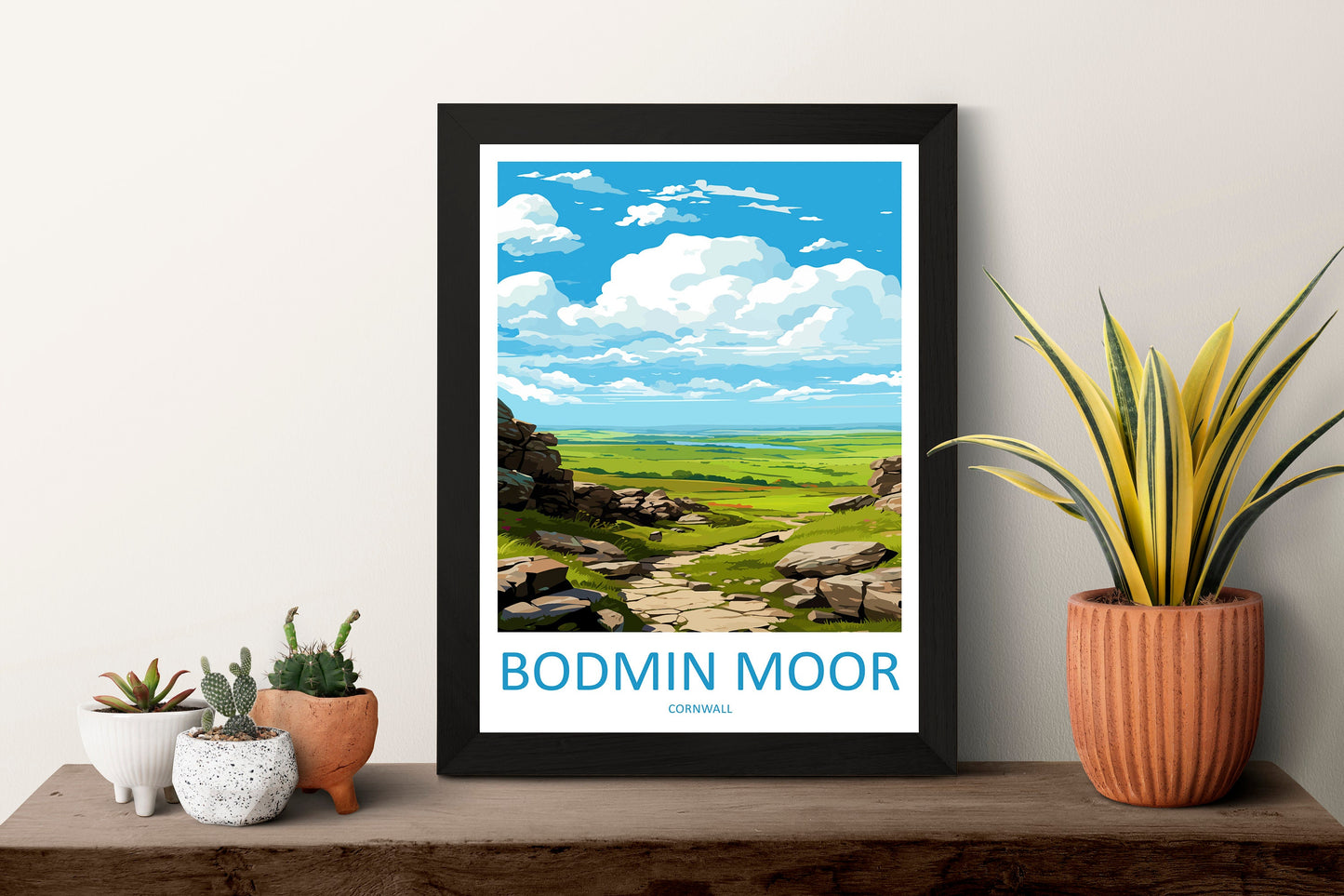 Bodmin Moor Travel Print Wall Art Bodmin Moor Wall Hanging Home Décor Bodmin Moor Gift Art Lovers England Art Lover Gift Bodmin Moor Travel