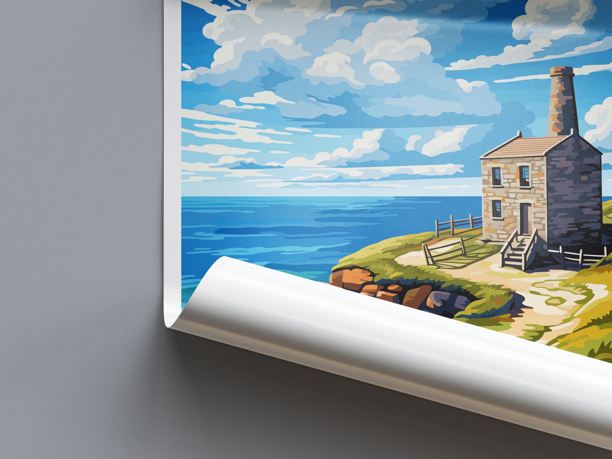 Wheal Coates Travel Print Wall Art Wheal Coates Wall Hanging Home Décor Wheal Coates Gift Art Lovers England Art Lover Gift Wheal Coates