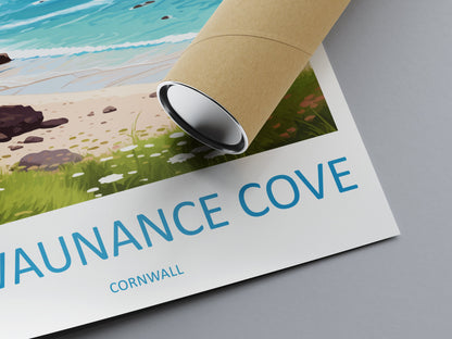 Trevaunance Cove Travel Print Wall Art Trevaunance Cove Wall Hanging Home Décor Trevaunance Cove Gift Art Lovers Cornwall Art Lover Gift