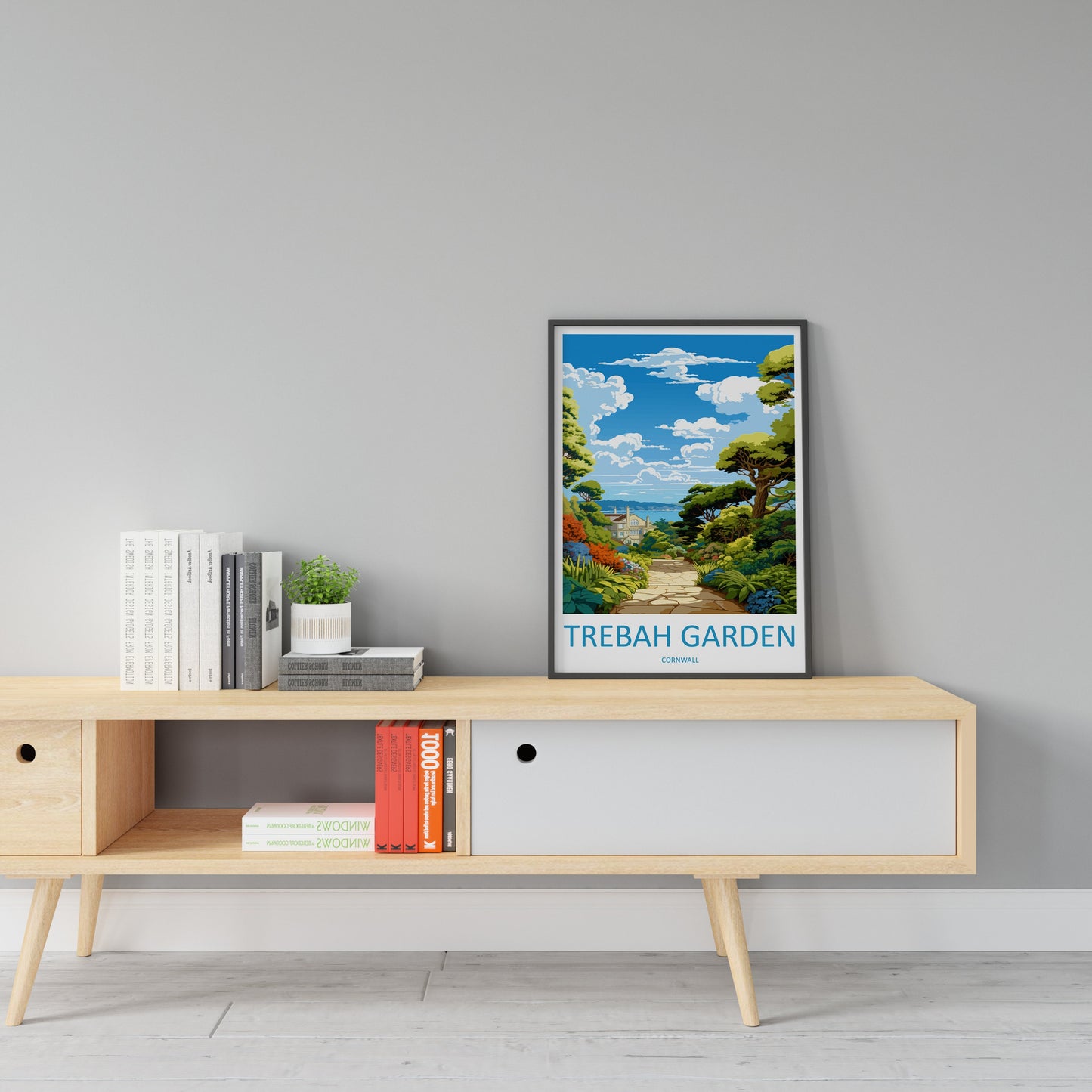 Trebah Gardens Travel Print Wall Art Trebah Gardens Wall Hanging Home Décor Trebah Gardens Gift Art Lovers Cornwall Art Lover Gift