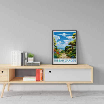 Trebah Gardens Travel Print Wall Art Trebah Gardens Wall Hanging Home Décor Trebah Gardens Gift Art Lovers Cornwall Art Lover Gift