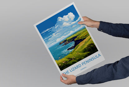 The Lizard Peninsula Travel Print Wall Art Lizard Peninsula Wall Hanging Home Décor Lizard Peninsula Gift Art Lovers Cornwall Art Lover Gift