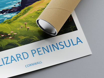 The Lizard Peninsula Travel Print Wall Art Lizard Peninsula Wall Hanging Home Décor Lizard Peninsula Gift Art Lovers Cornwall Art Lover Gift