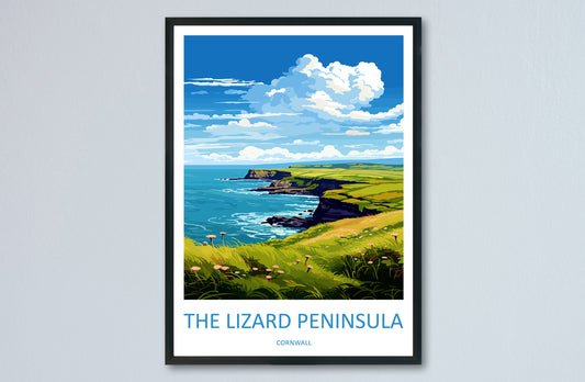 The Lizard Peninsula Travel Print Wall Art Lizard Peninsula Wall Hanging Home Décor Lizard Peninsula Gift Art Lovers Cornwall Art Lover Gift
