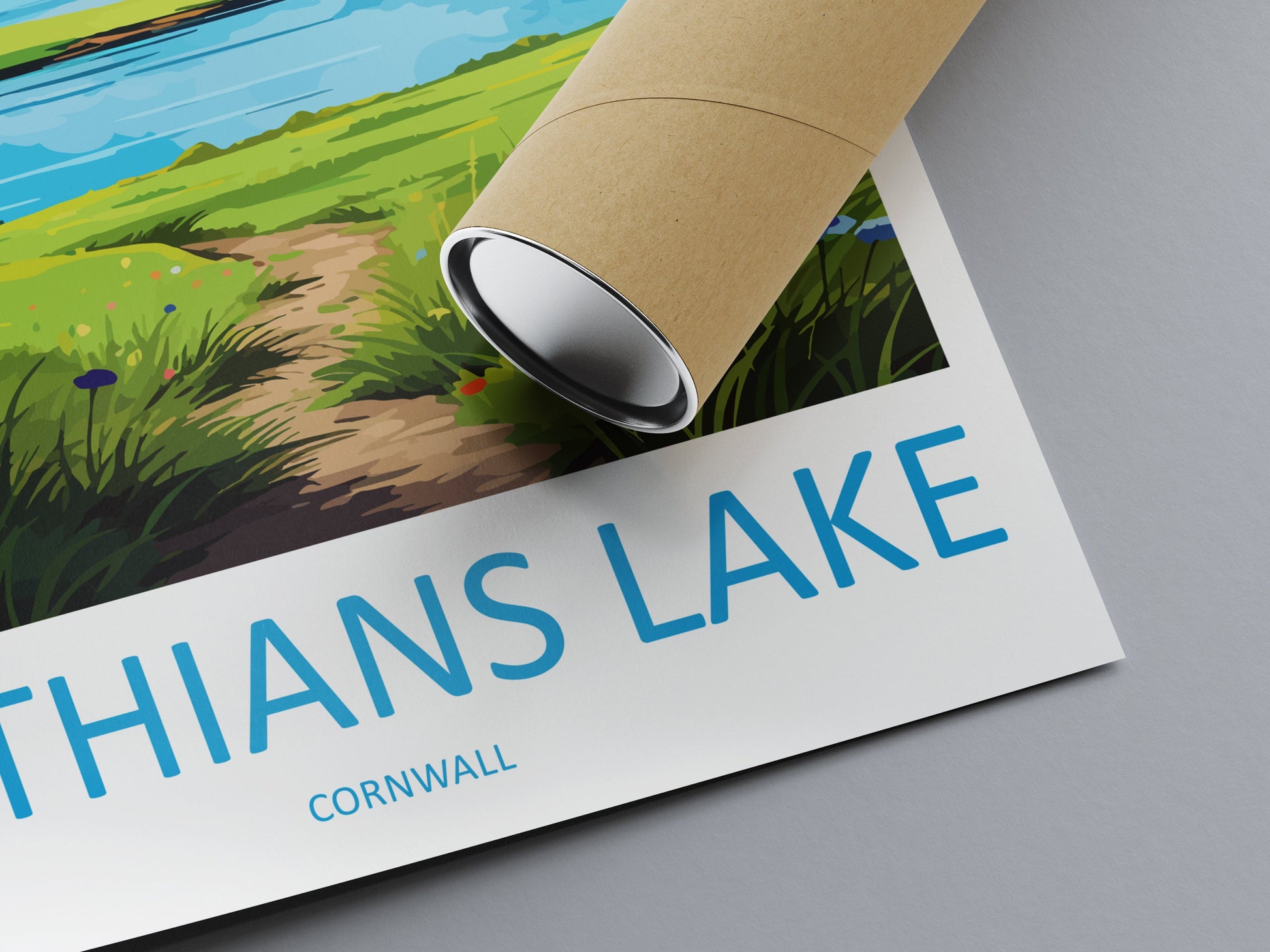 Stithians Lake Travel Print Wall Art Stithians Lake Wall Hanging Home Décor Stithians Lake Gift Art Lovers Cornwall Art Lover Gift