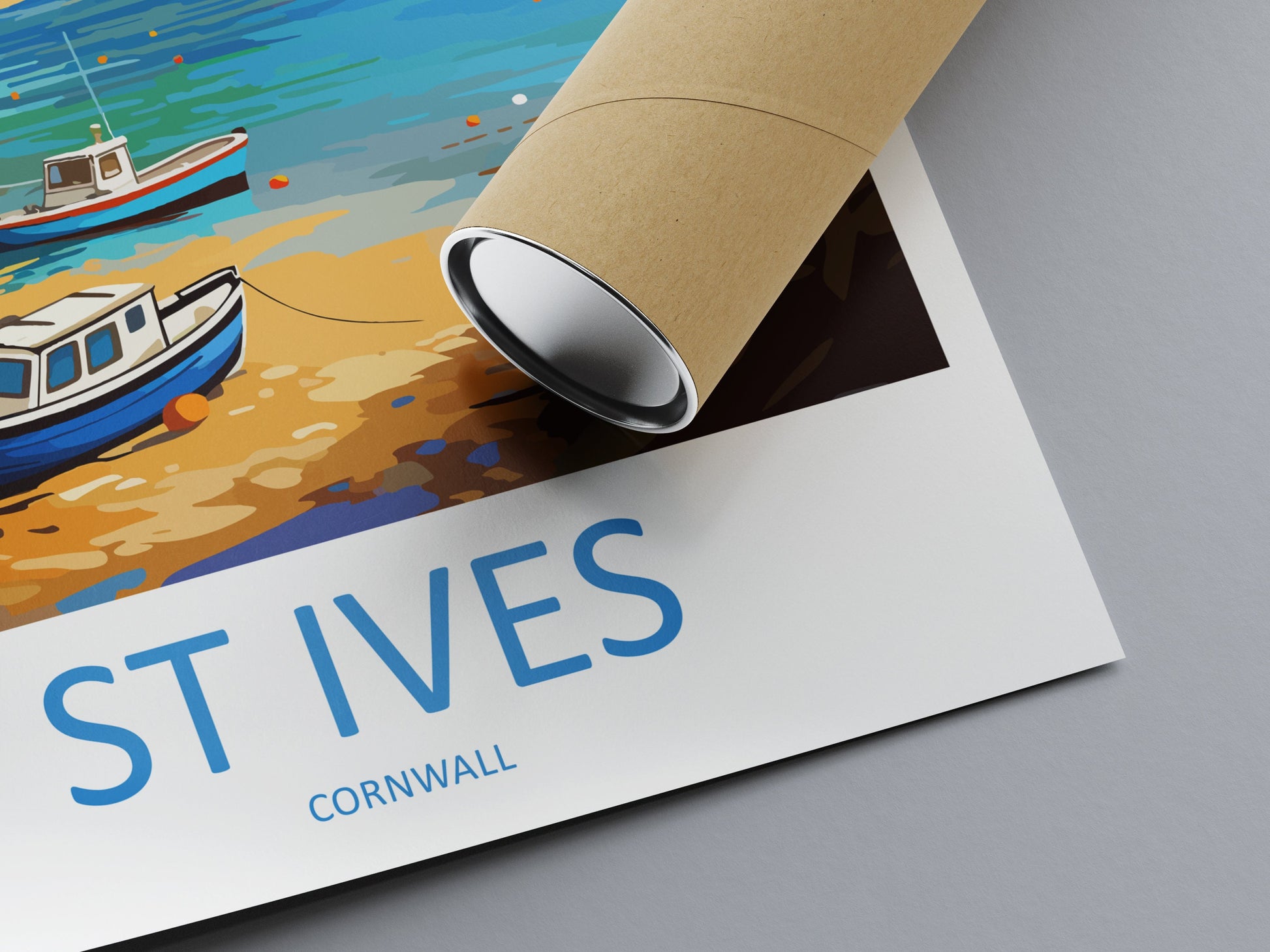 St Ives Travel Print Wall Art St Ives Wall Hanging Home Décor St Ives Gift Art Lovers Cornwall Art Lover Gift
