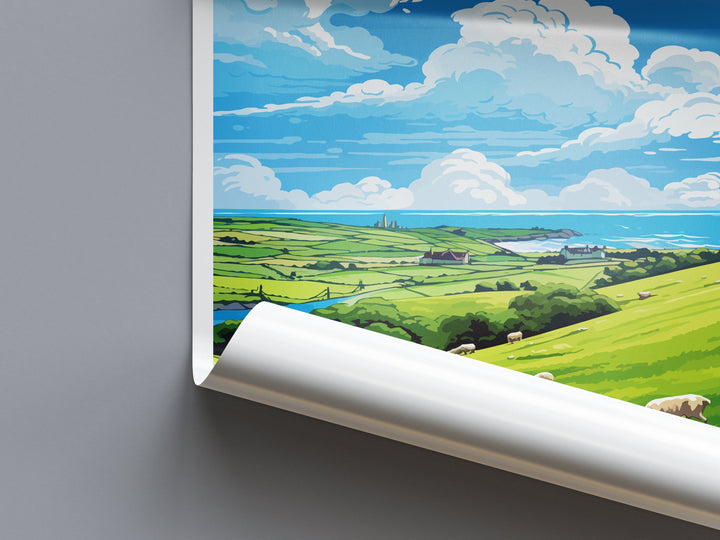St Day Travel Print Wall Art St Day Wall Hanging Home Décor St Day Gift Art Lovers Cornwall Art Lover Gift