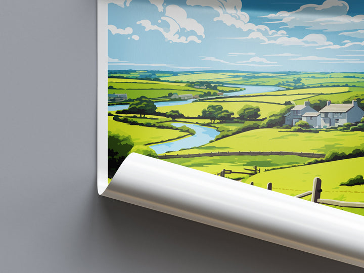 St Day Travel Print Wall Art St Day Wall Hanging Home Décor St Day Gift Art Lovers Cornwall Art Lover Gift