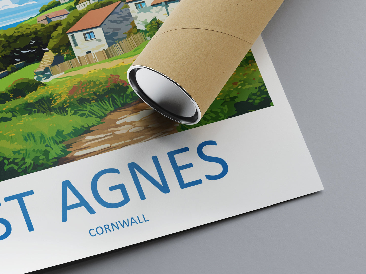 St Agnes Travel Print Wall Art St Agnes Wall Hanging Home Décor St Agnes Gift Art Lovers Cornwall Art Lover Gift