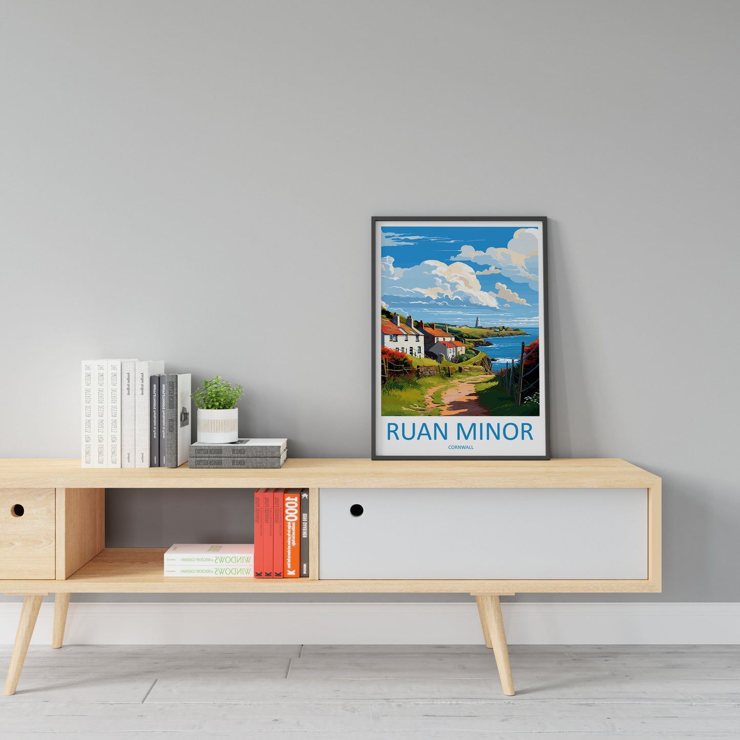 Ruan Minor Travel Print Wall Art Ruan Minor Wall Hanging Home Décor Ruan Minor Gift Art Lovers Cornwall Art Lover Gift