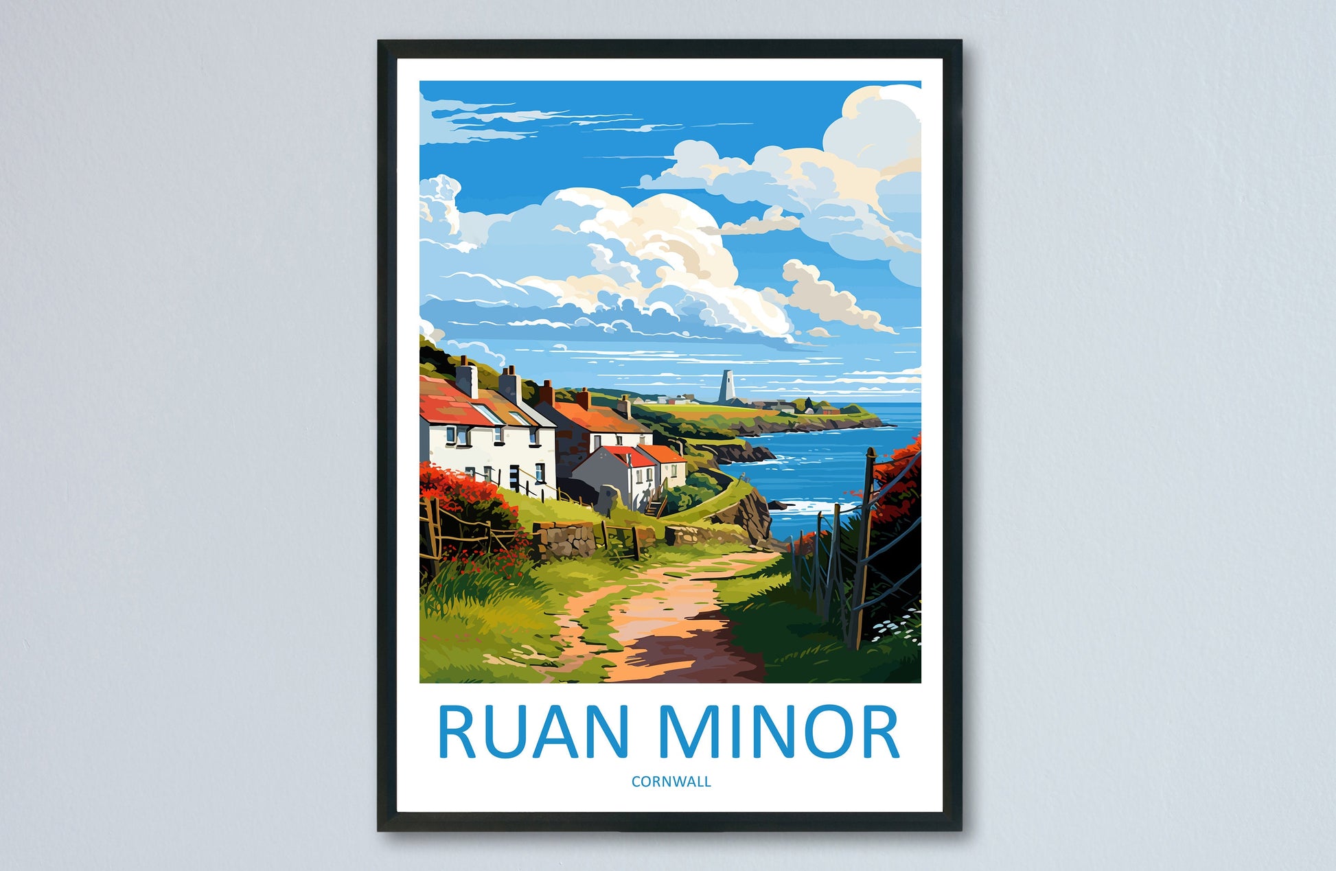 Ruan Minor Travel Print Wall Art Ruan Minor Wall Hanging Home Décor Ruan Minor Gift Art Lovers Cornwall Art Lover Gift