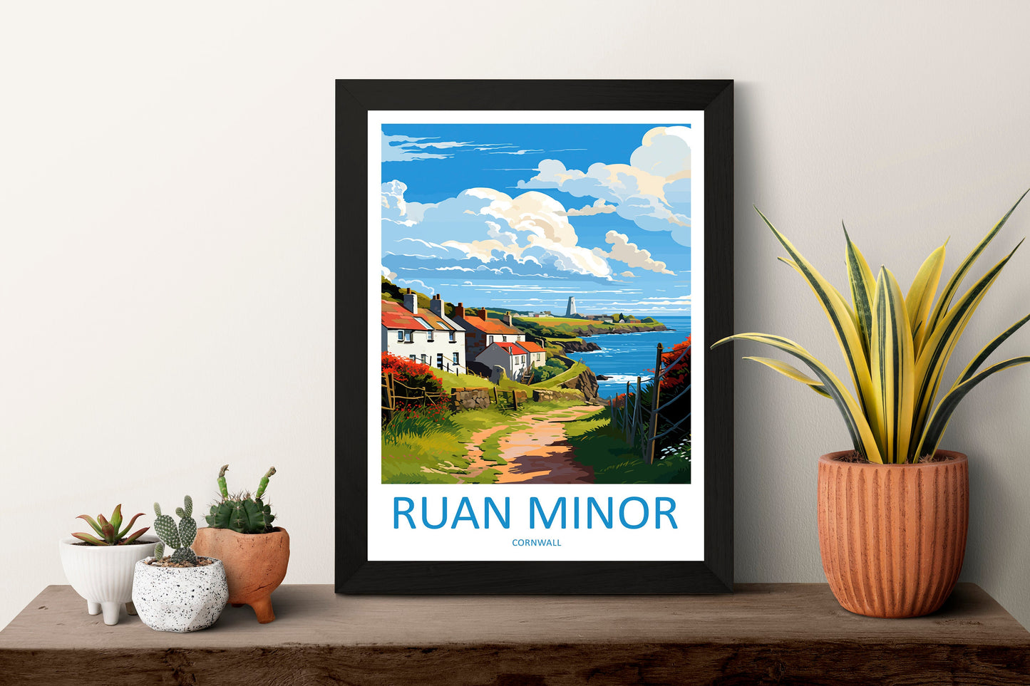 Ruan Minor Travel Print Wall Art Ruan Minor Wall Hanging Home Décor Ruan Minor Gift Art Lovers Cornwall Art Lover Gift