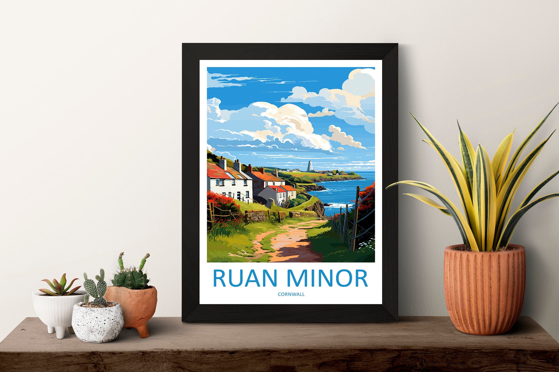 Ruan Minor Travel Print Wall Art Ruan Minor Wall Hanging Home Décor Ruan Minor Gift Art Lovers Cornwall Art Lover Gift