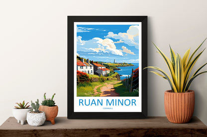 Ruan Minor Travel Print Wall Art Ruan Minor Wall Hanging Home Décor Ruan Minor Gift Art Lovers Cornwall Art Lover Gift