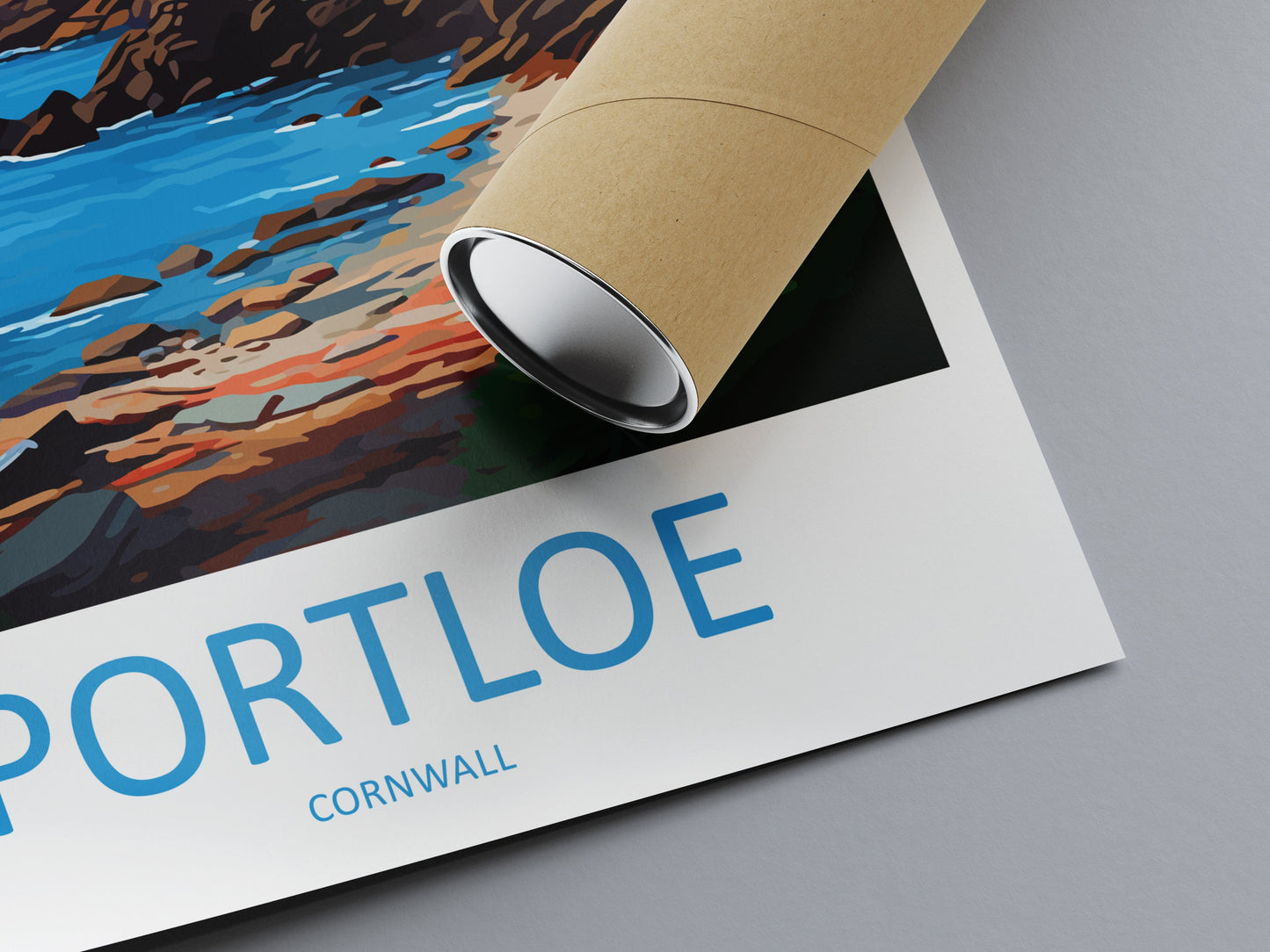Portloe Travel Print Wall Art Portloe Wall Hanging Home Décor Portloe Gift Art Lovers Cornwall Art Portloe Wall Art Poster