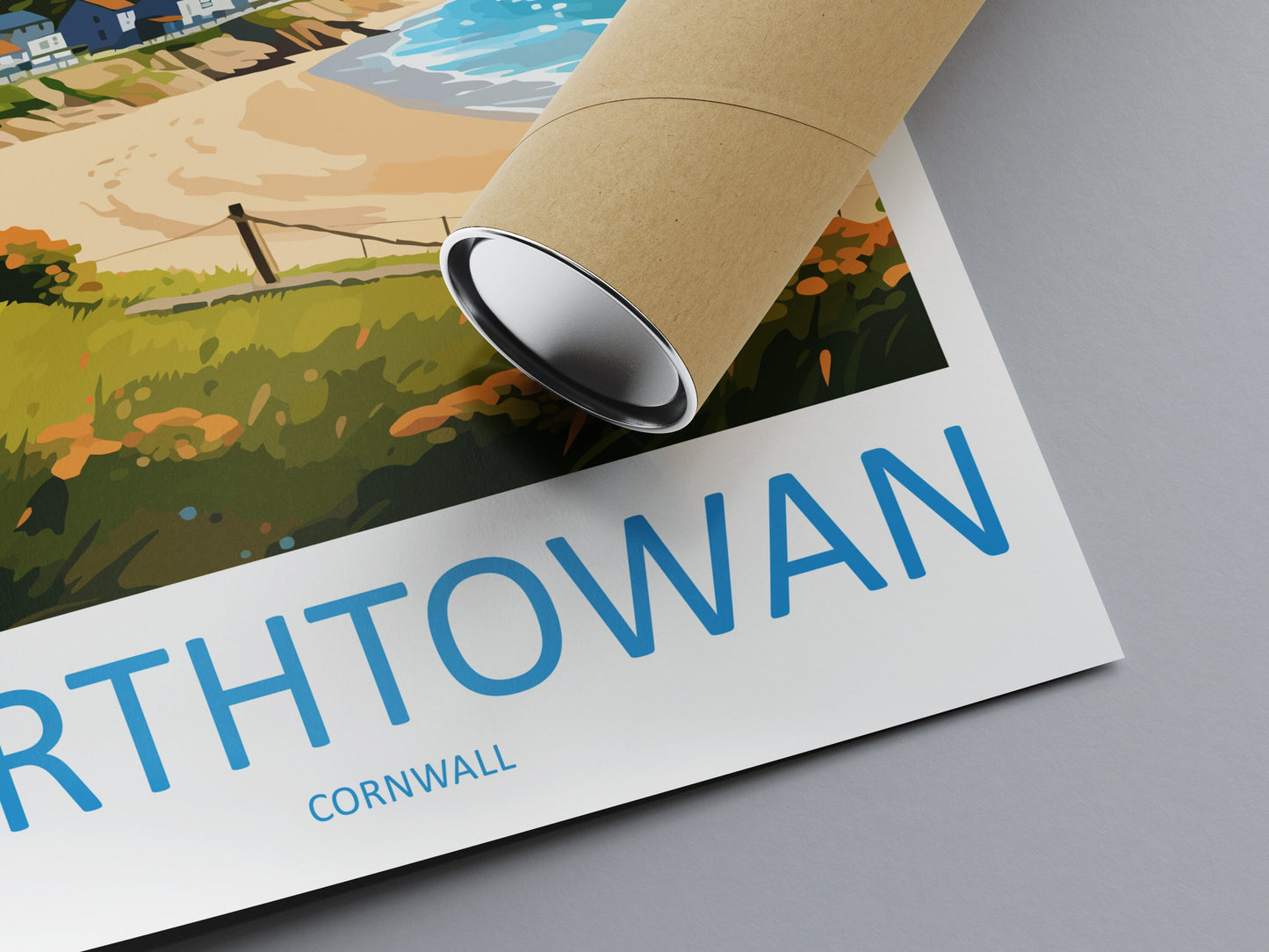 Porthtowan Travel Print Wall Art Porthtowan Wall Hanging Home Décor Porthtowan Gift Art Lovers Cornwall Art Porthtowan Wall Art Poster