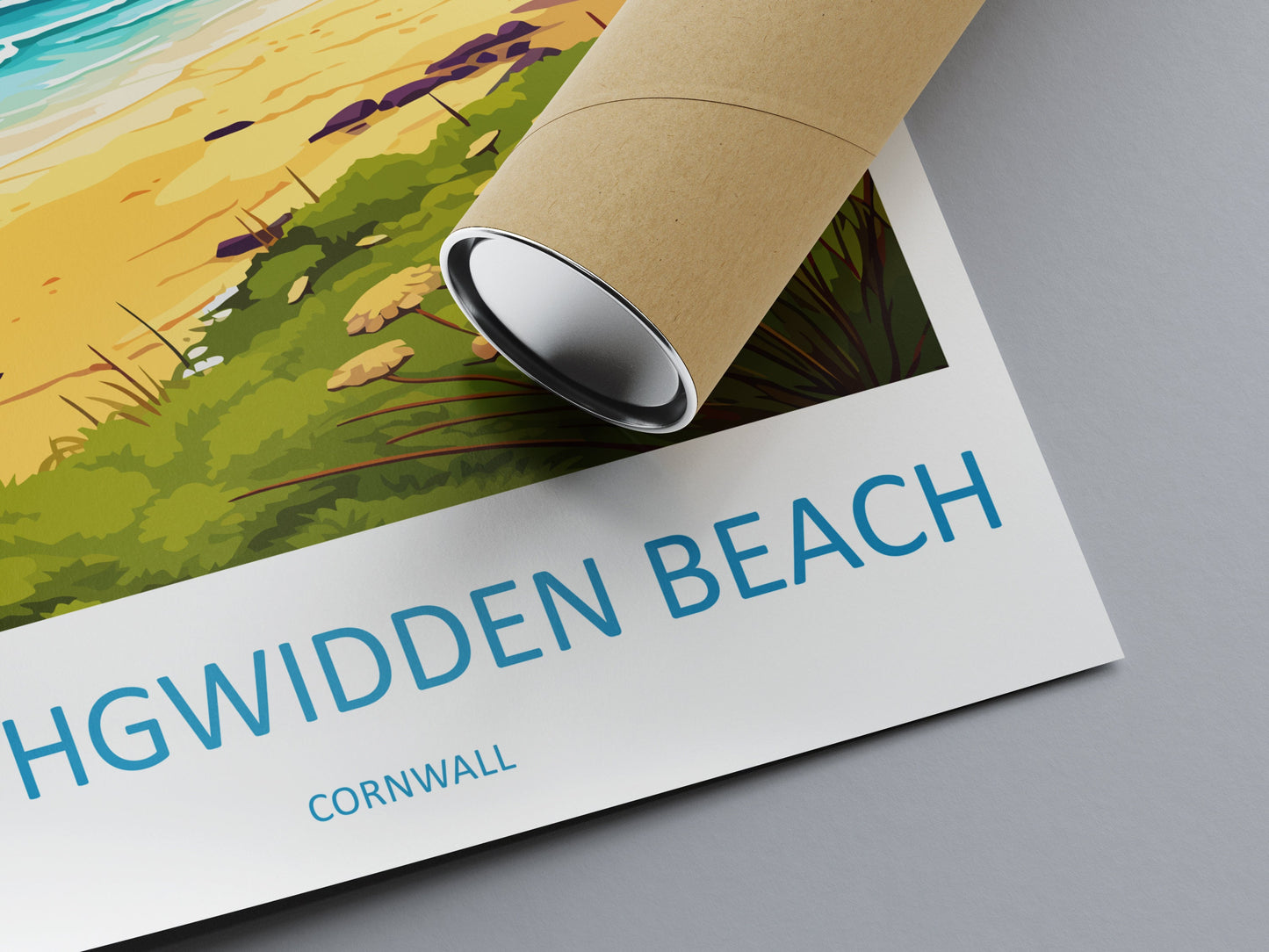 Porthgwidden Beach Travel Print Wall Art Porthgwidden Beach Wall Hanging Home Décor Porthgwidden Gift Art Lovers Cornwall Art Porthgwidden
