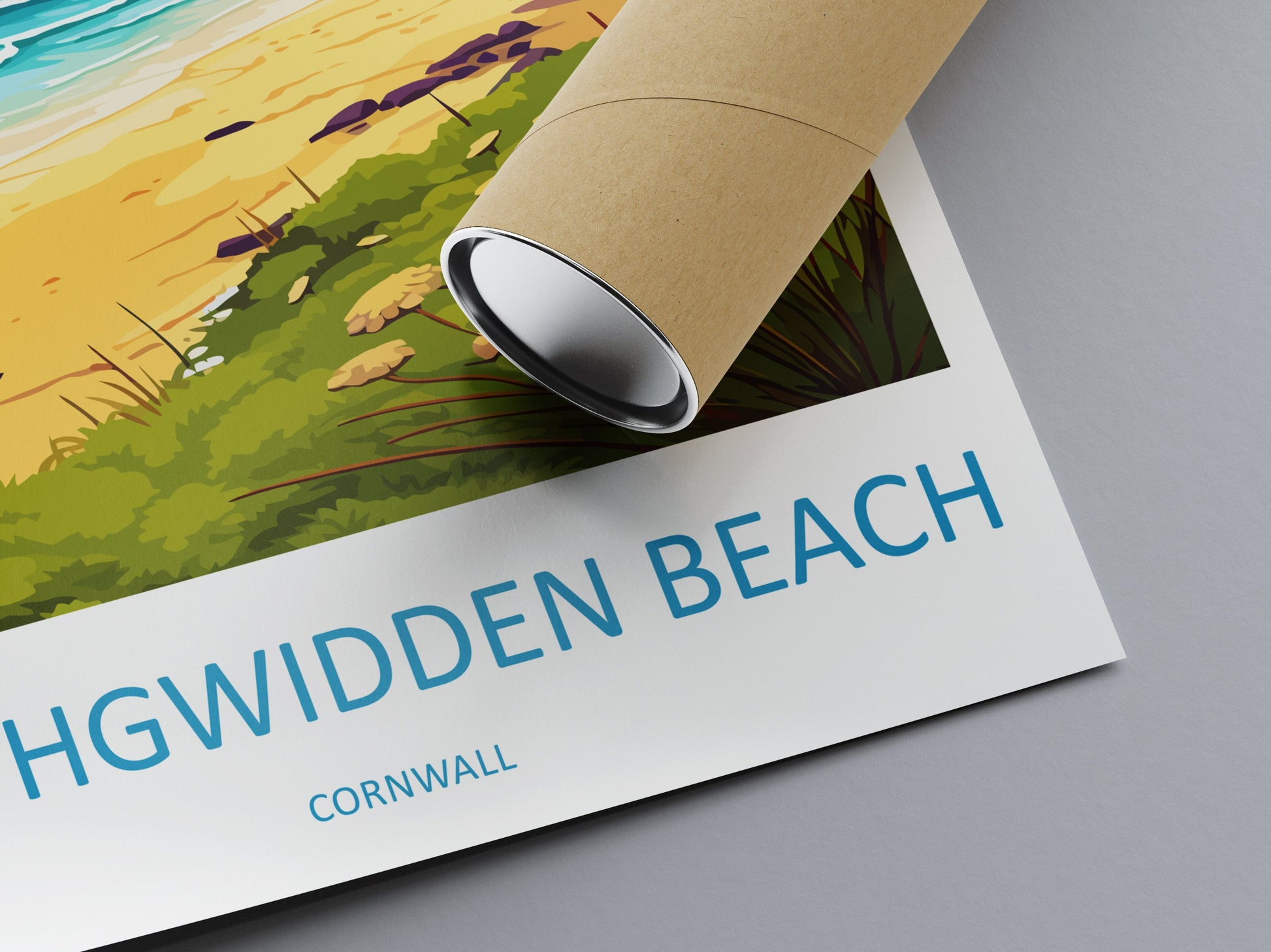 Porthgwidden Beach Travel Print Wall Art Porthgwidden Beach Wall Hanging Home Décor Porthgwidden Gift Art Lovers Cornwall Art Porthgwidden