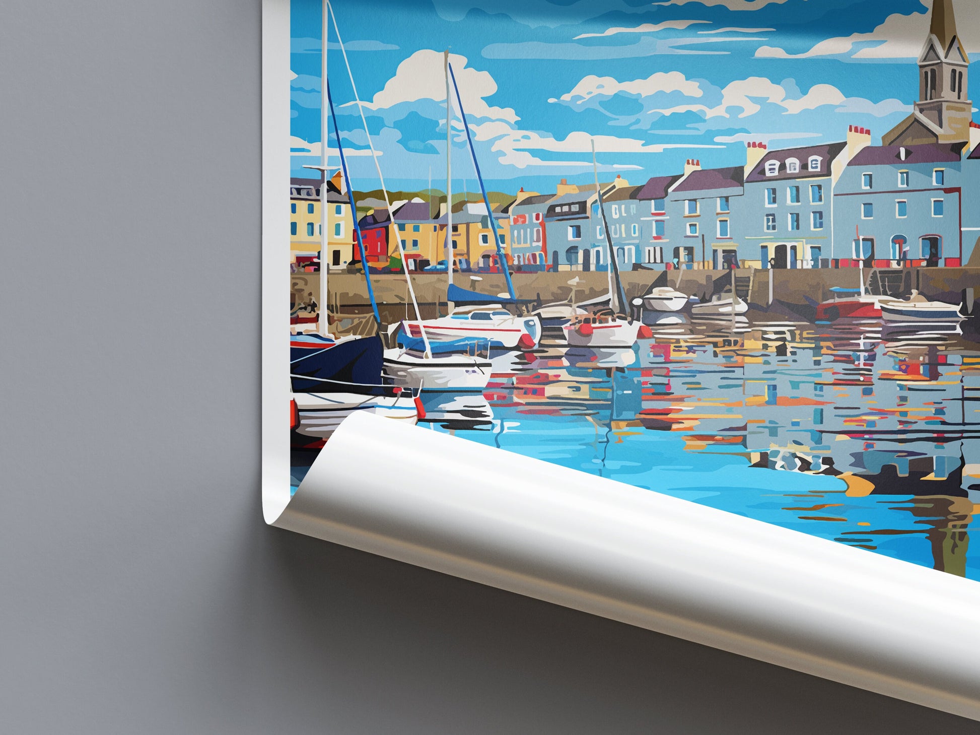 Padstow Harbour Travel Print Wall Art PadstowWall Hanging Home Décor Padstow Gift Art Lovers Cornwall Art Padstow Wall Art