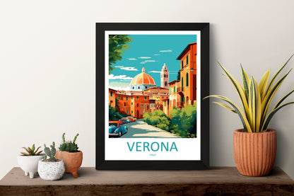 Verona Travel Print Wall Art Verona Italy Wall Hanging Home Decoration Verona Gift Art Lovers Wall Art Print Verona Italy Wall Art Poster