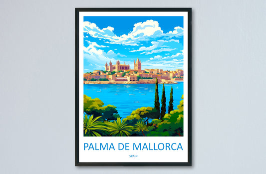 Palma De mallorca Travel Print Wall Art Palma De mallorca Wall Hanging Home Décor Palma De mallorca Gift Art Lovers Spain Art Lover Gift