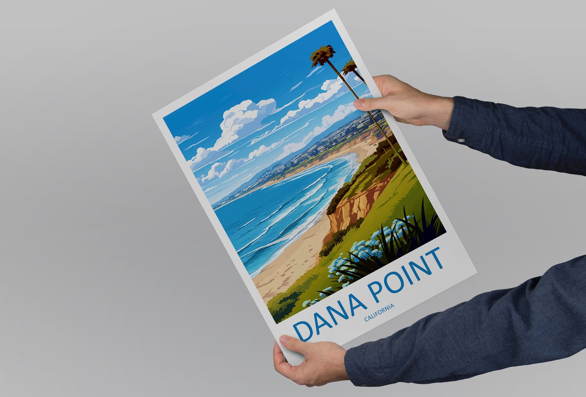 Dana Point Travel Print Wall Art Dana Point Wall Hanging Home Décor Dana Point Gift Art Lovers California Art Lover Gift