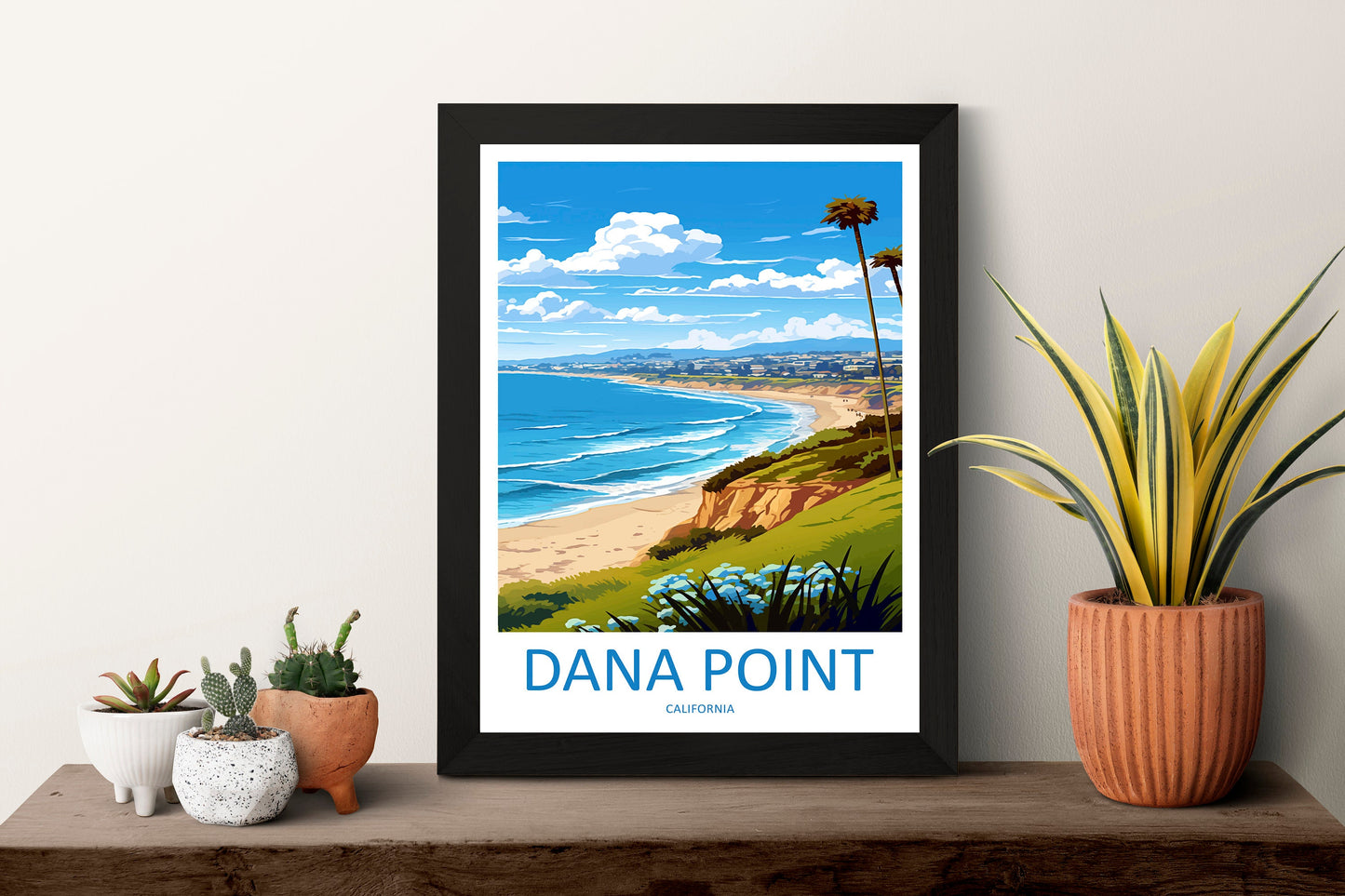 Dana Point Travel Print Wall Art Dana Point Wall Hanging Home Décor Dana Point Gift Art Lovers California Art Lover Gift